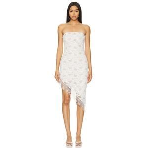 LOBA Arlet Midi Dress Ivory Size L